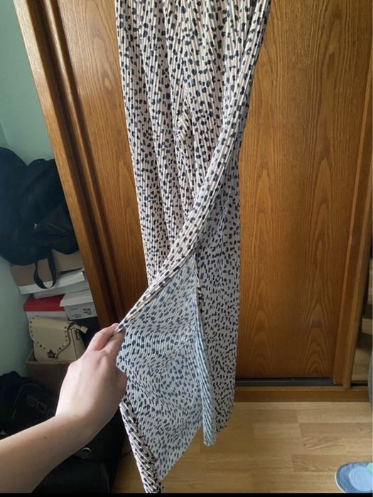 Pantaloni evazați animal print