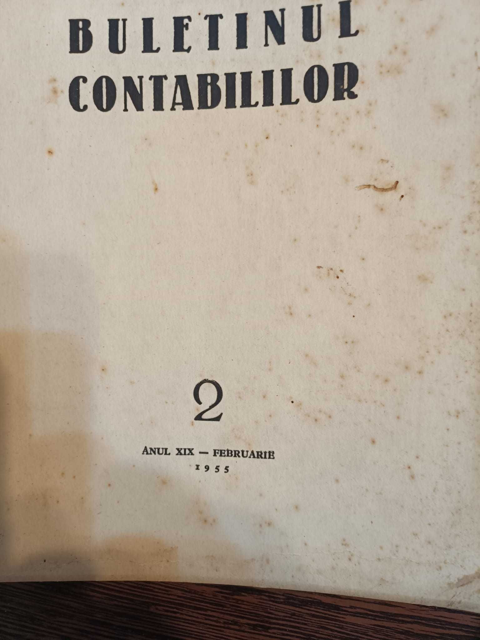 Broșuri ”Buletinul contabililor” 1955, și ”Evidența contabilă” 1964