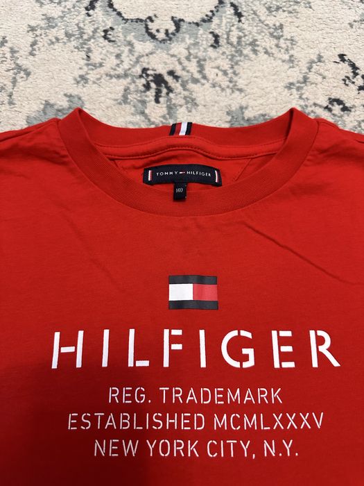 Tricou baieti 9-10 ani, 140 cm, Tommy Hilfiger
