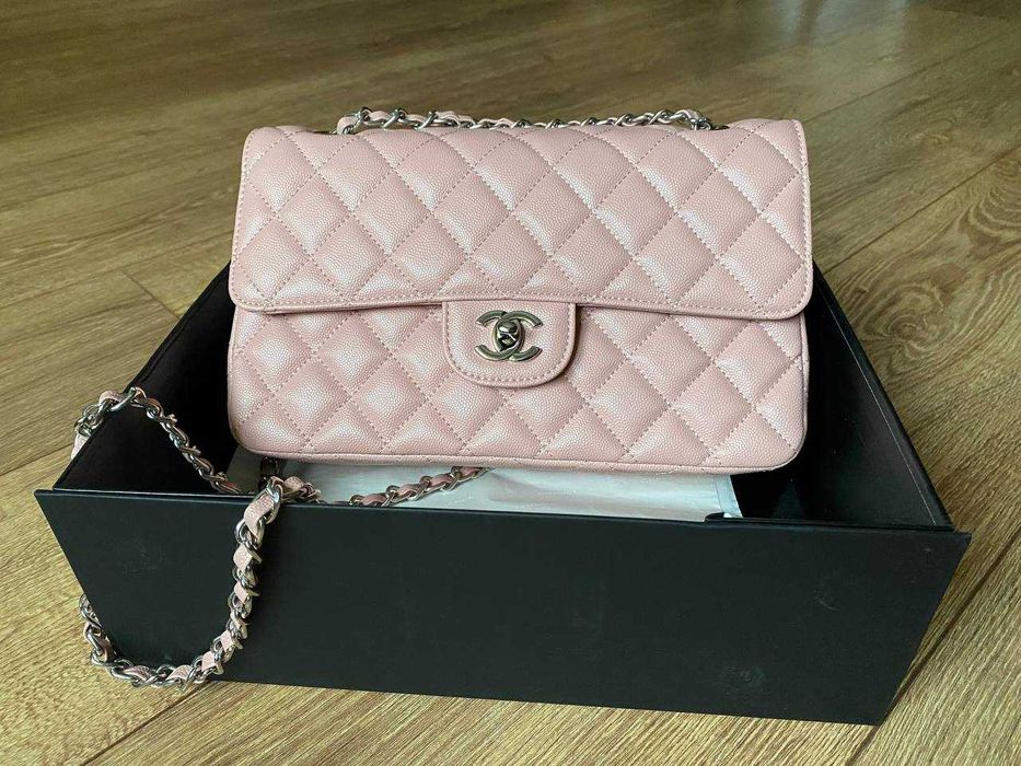 Geantă Chanel din Piele Granulata Roz