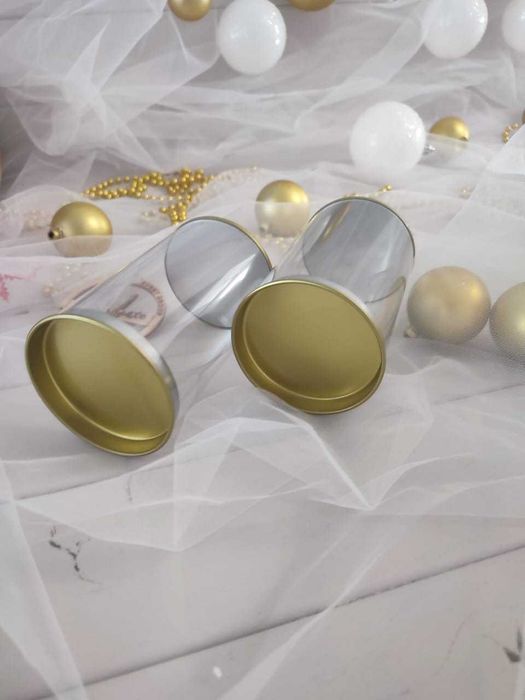 Тубусы, прозрачные  банки, тара, баночки упаковка для подарков Алматы