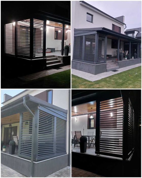 150 cm - Glisiere Din Aluminiu ptr Jaluzele De Terasa - producator