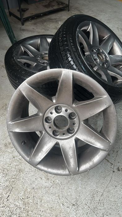 Jante+3 anvelope de vara bmw-Pret negociabil