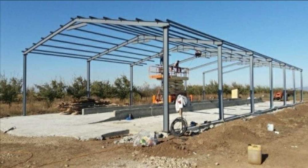 Constructii pe structura metalica, hale depozite saivane siloz garaj