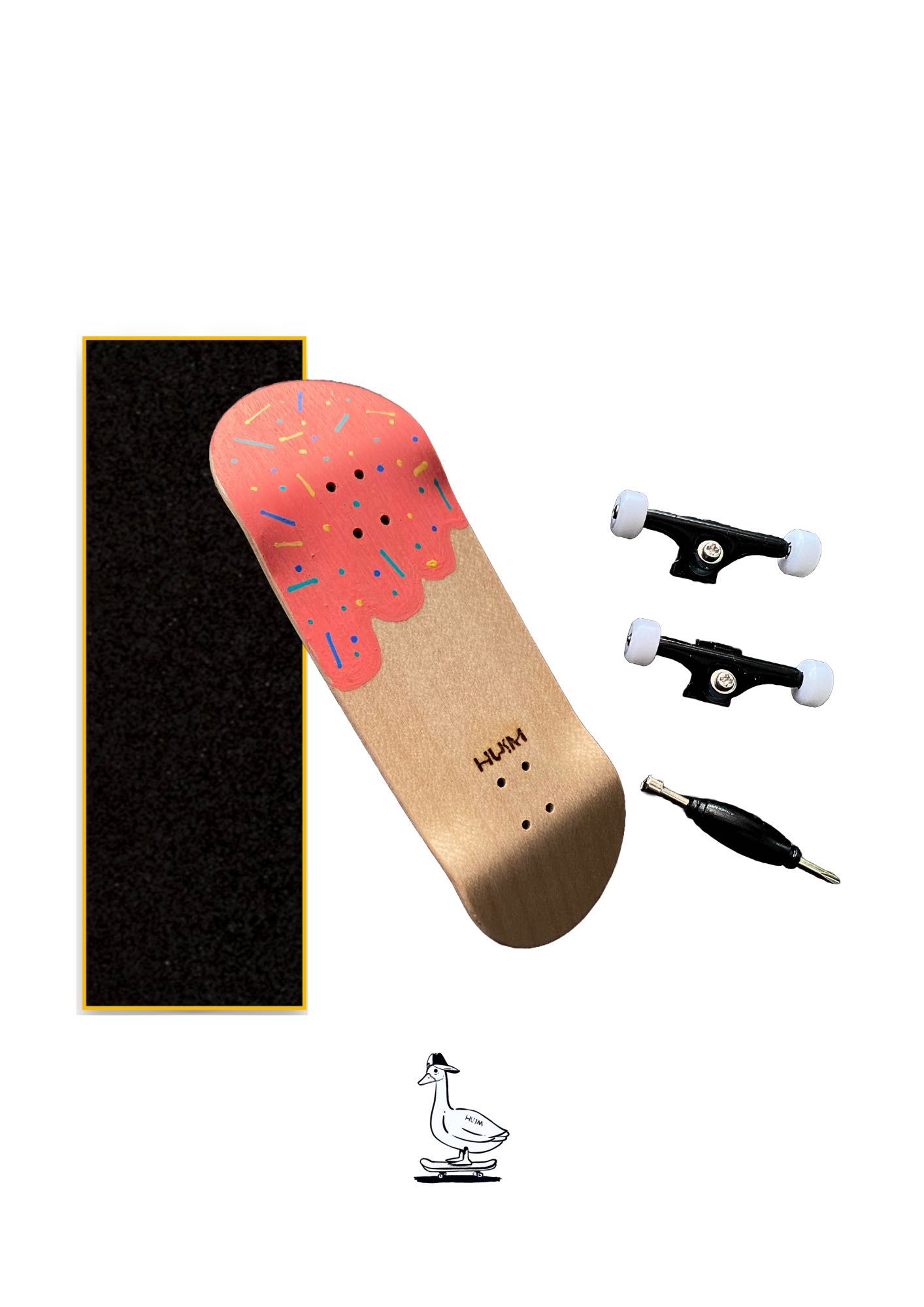 HUIM fingerboards full set up "donut pink"