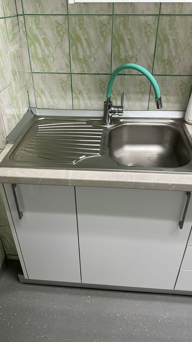 Mobila bucatarie mdf alb lucios