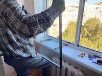 Замена стекла, ремонт разбитых стекол и стеклопакетов, переостекление