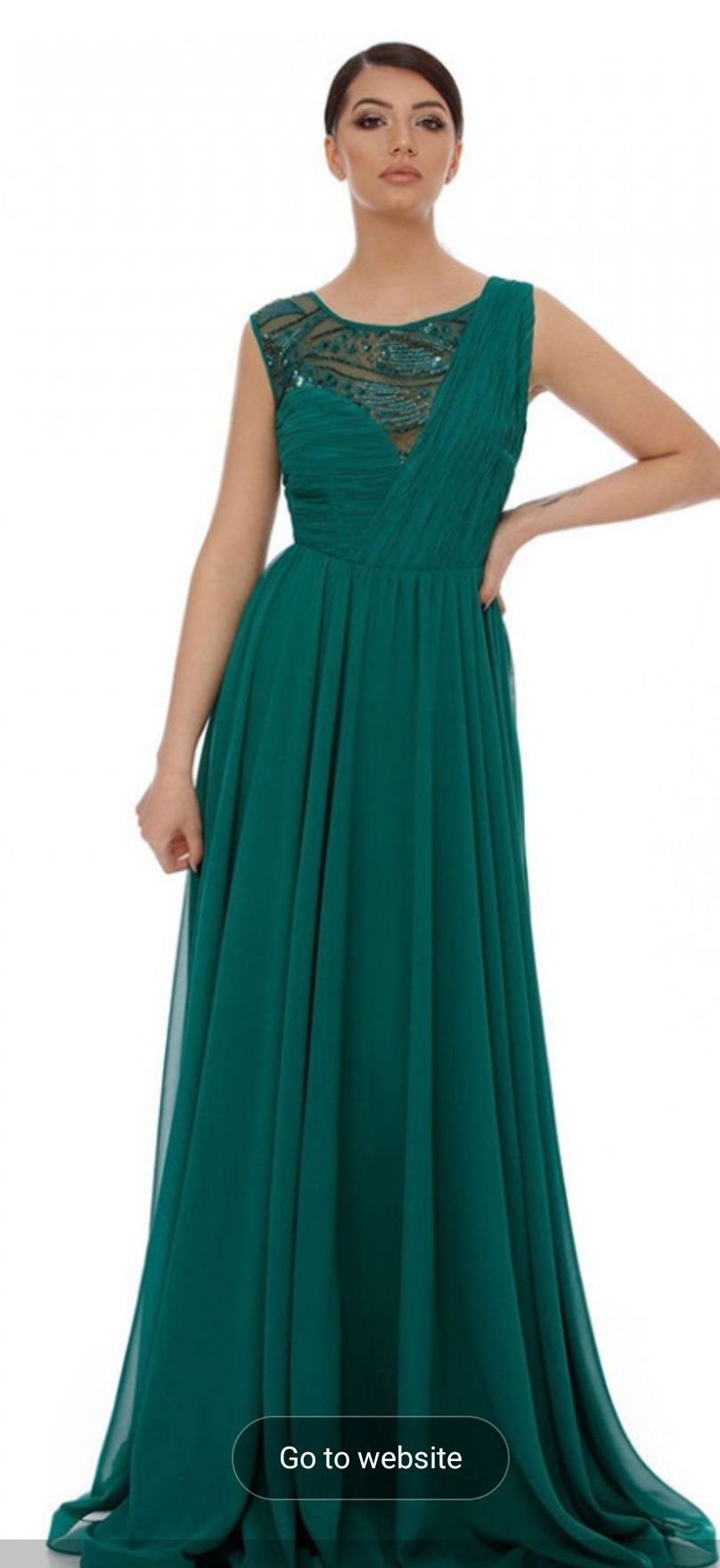 Rochie verde de nunta