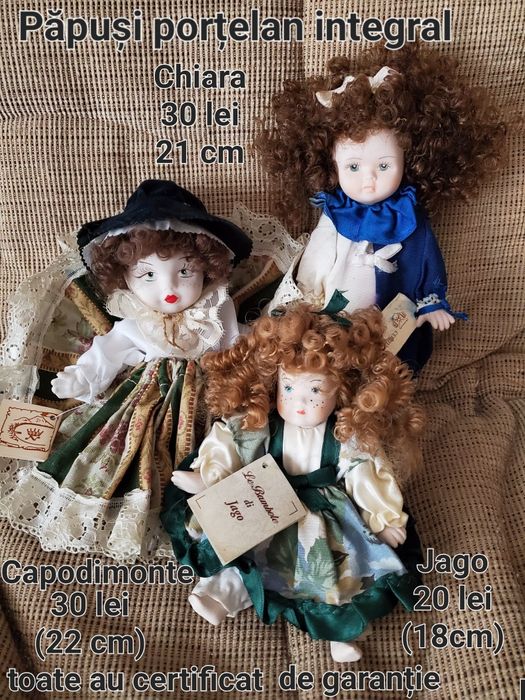 Păpuși porțelan Capodimonte