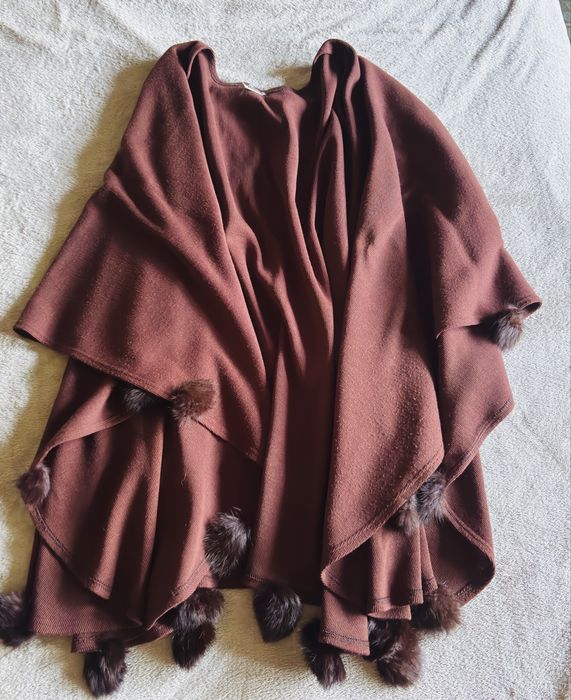 Poncho Elegant Maro, Mărime Universală