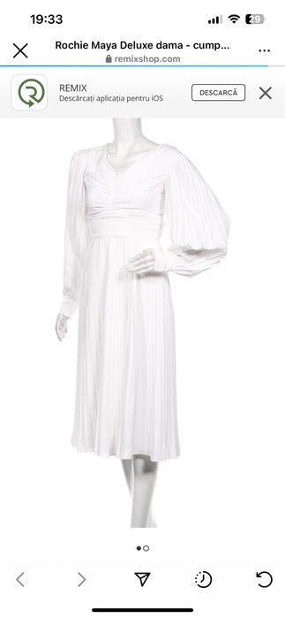 Rochie cununie civila/botez alba