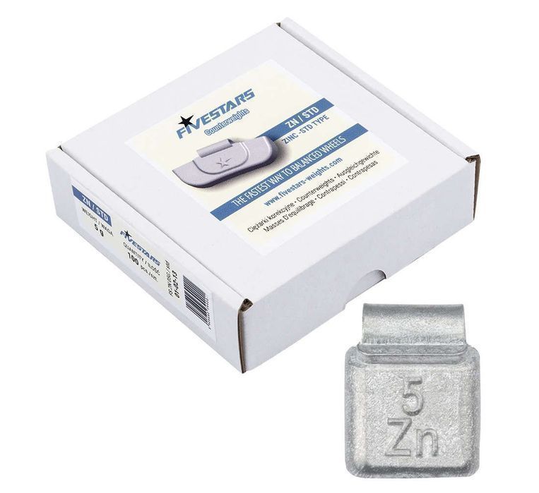 Cutie contragreutati pentru jante de tabla 5 grame - 100 buc - zn 1 kg