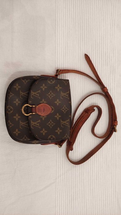 LOUIS VUITTON Mini Saint Cloud Shoulder Bag Monogram Leather