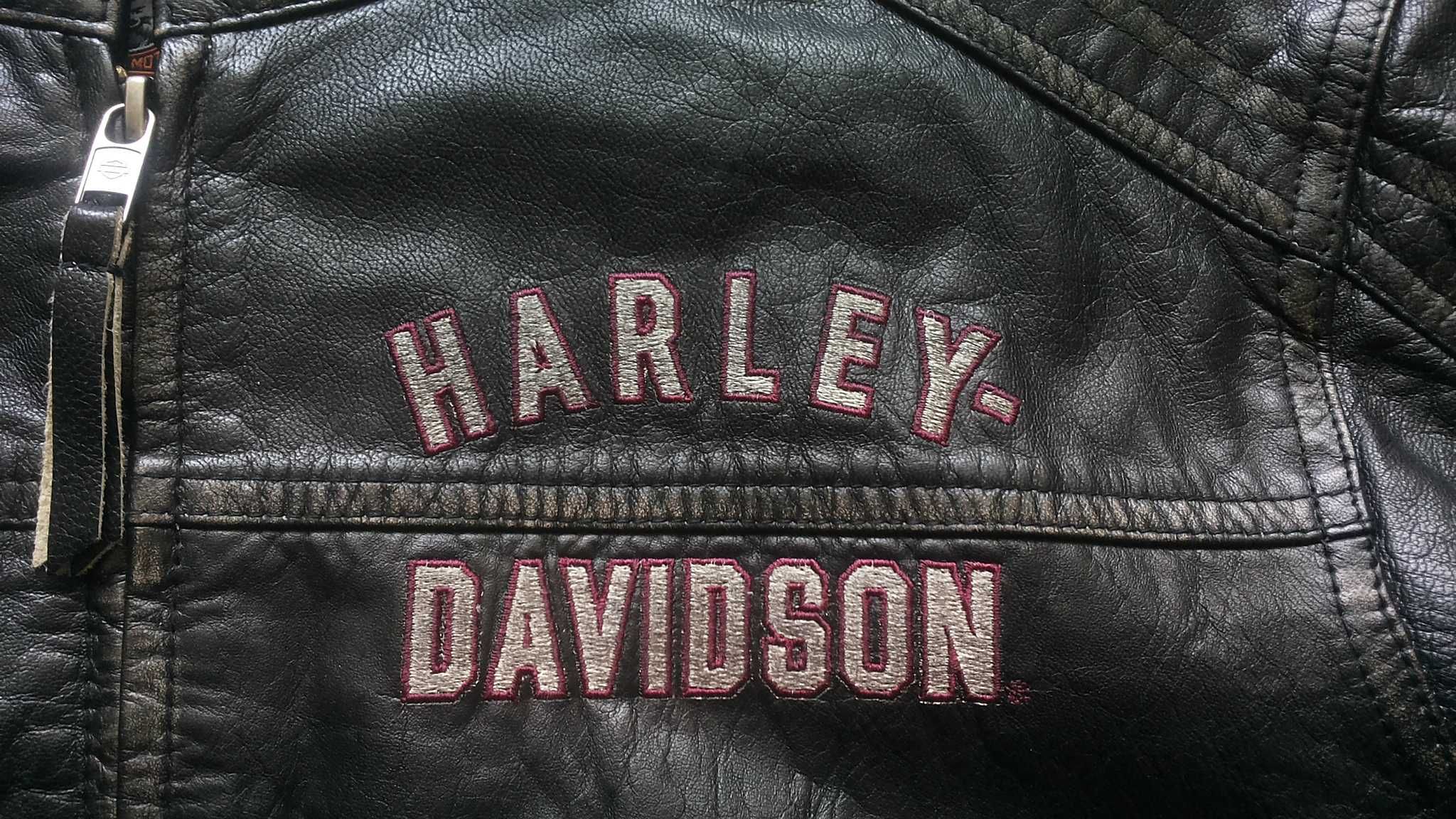 HARLEY DAVIDSON MOTO Leather Jacket Размер XL мото яке есте. кожа 9-27