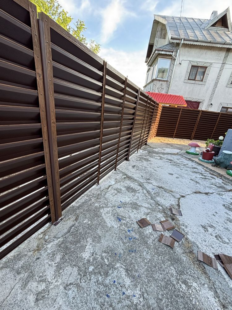 Gard diferite modele șipca metalica, jaluzele, tabla, plasa