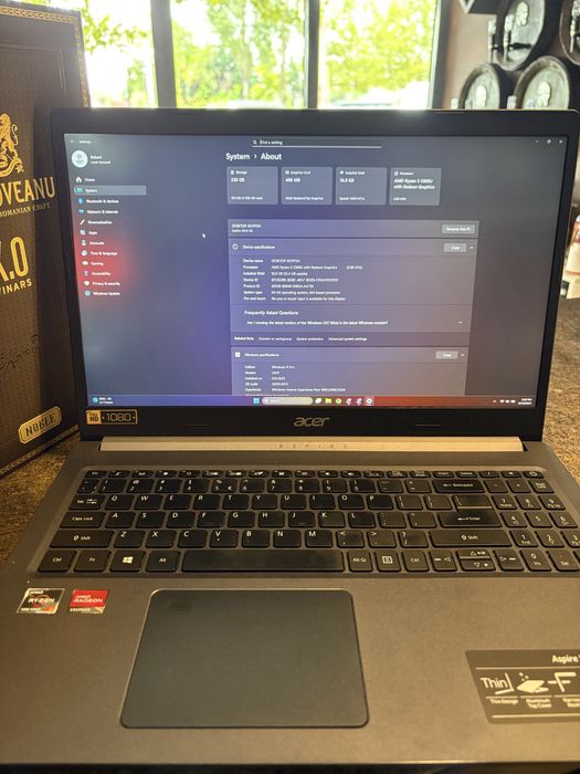Laptop Acer Aspire 5 Ryzen 3 5300U, 16GB RAM, SSD 256GB, Full HD