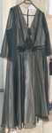 Rochie eleganta crem cu negru