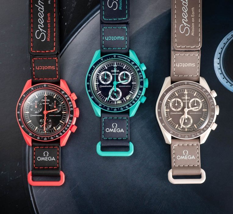 Omega Swatch MoonSwatch Mission on Earth  Desert Lava Polar Lights