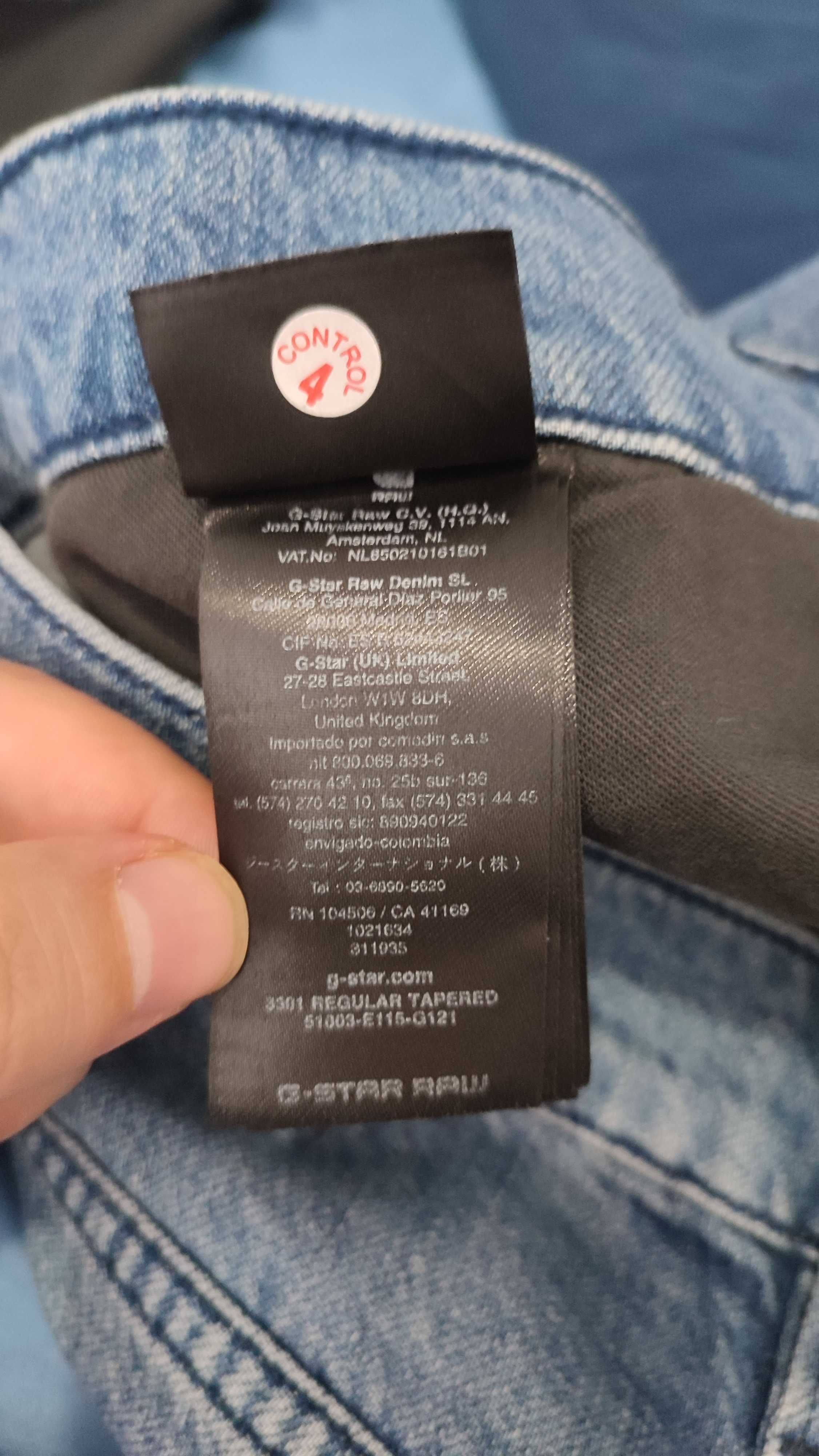 Нови дънки G-Star Raw 3301 Regular Tapered, Size 32/30