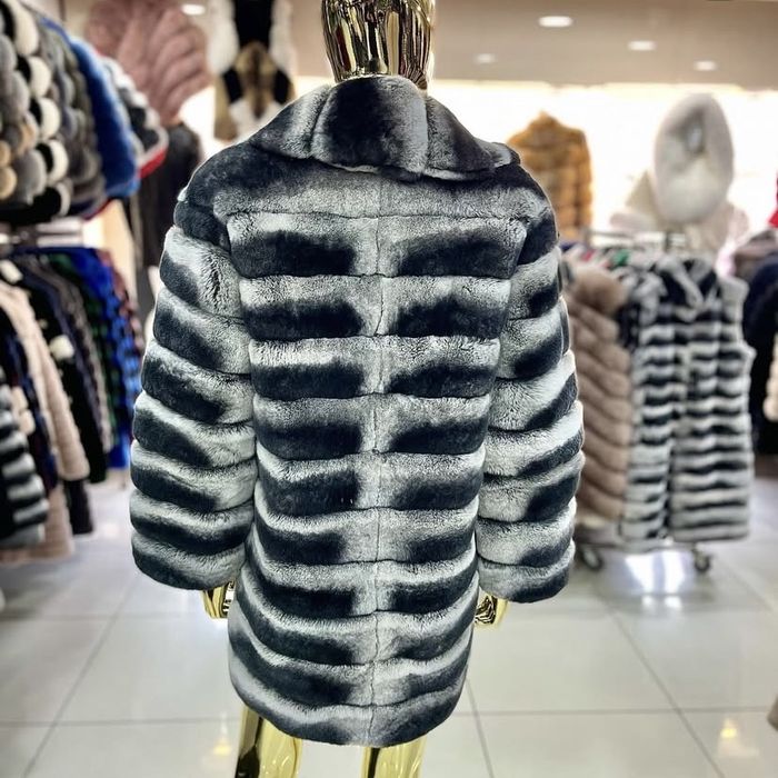 Haină de blană naturală Chinchilla – calitate superioară, model 3 în 1