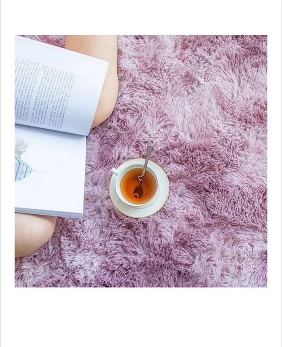 Covor pufos moale de plus, premium 60x160 cm, roz