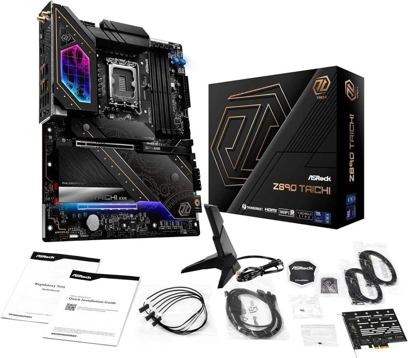 Новая материнская плата ASROCK Z890 TAICHI. Сокет LGA 1851.
