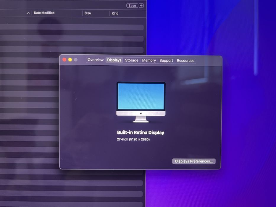 Imac 27” Retina 5K
