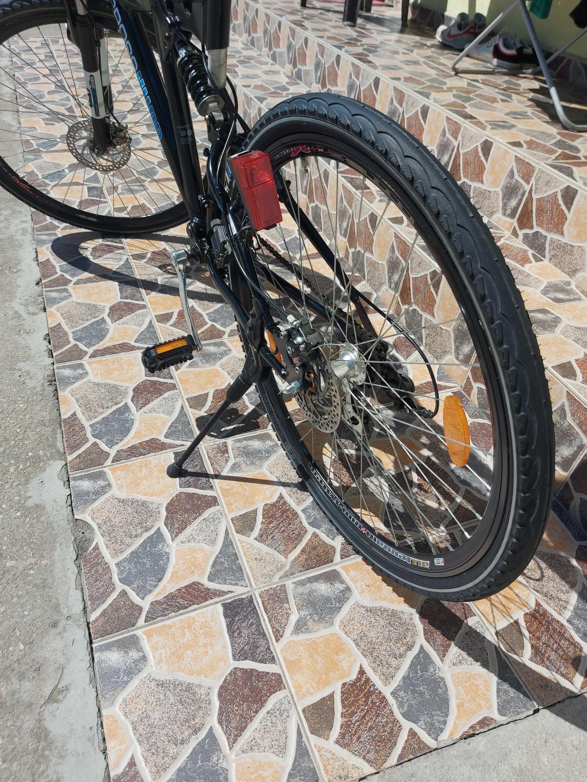 Bicicleta  MTB CrossWind Aluminiu -Cauciucuri noi- Mecanisme Shimano