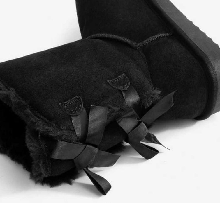Ghete / cizme tip UGG bailey bow ( cu funde) - piele naturala - 35-40