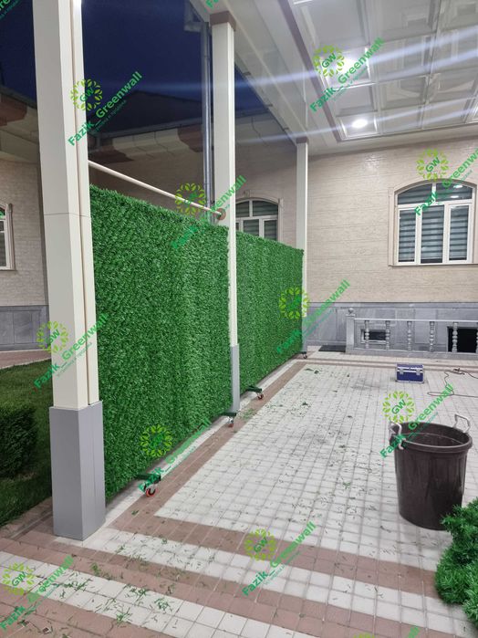 Yashil zabor | Green Wall | Dekorativ sun’iy  setka (3 yil kafolat)
