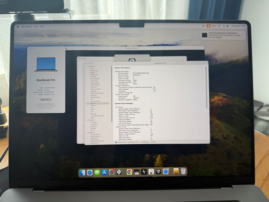 MacBook Pro M1 Max 64Gb Ram, 512 SSD