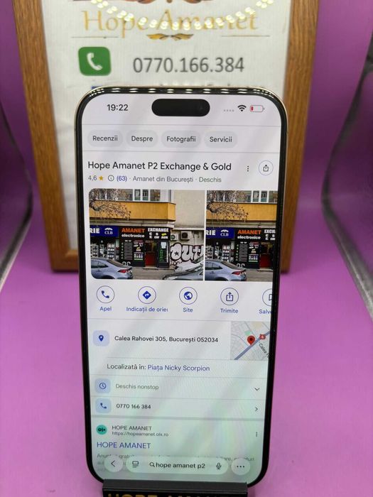 HOPE AMANET P2-Iphone 16 pro max 256 GB/100% BAT 136 cicl