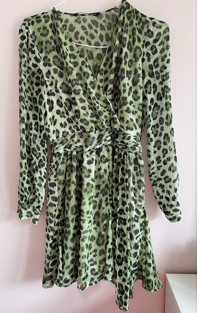 Рокля Zara S Aninal print