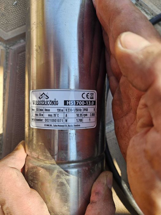 Pompa submersibila 1700W 130m Wasserkonig