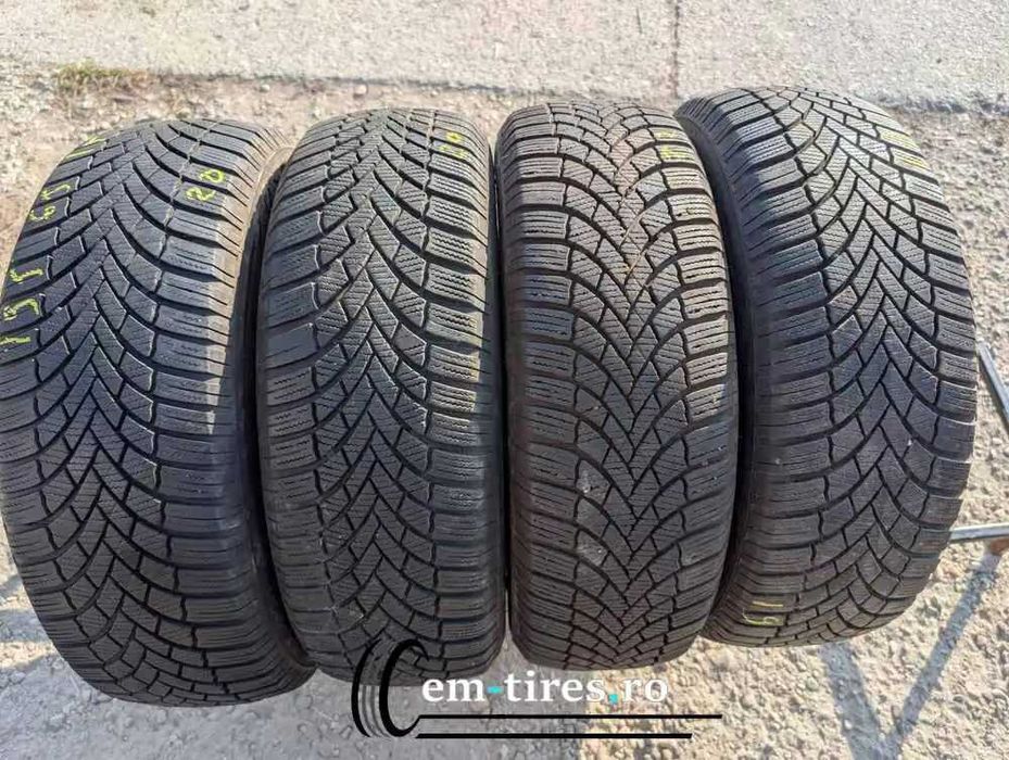SET 4 Anvelope Iarna 195/65 R15 BRIDGESTONE ras