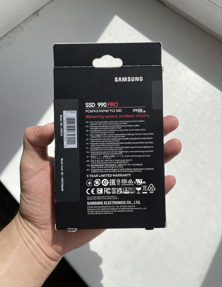 Ssd Samsung 990 pro2 TB