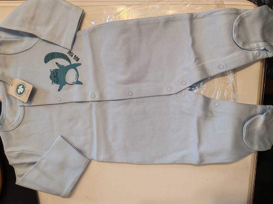 Lot 6 hăinuțe noi Organic bebe, mărimea 62