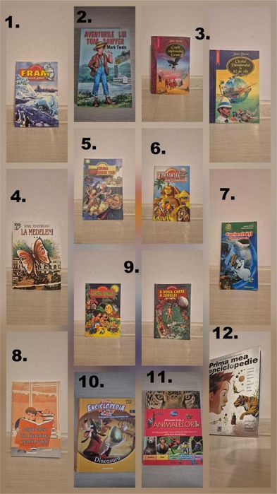 Lot cărți diverse–literatură, enciclopedii, colecții–69 titluri/seturi