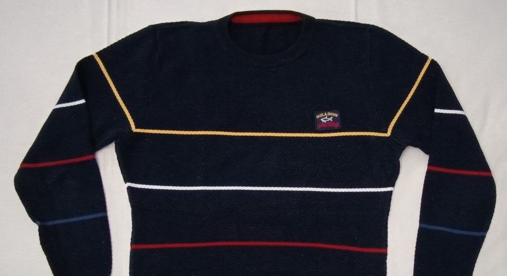 Paul & Shark Pullover оригинален пуловер L  памучен топъл пуловер