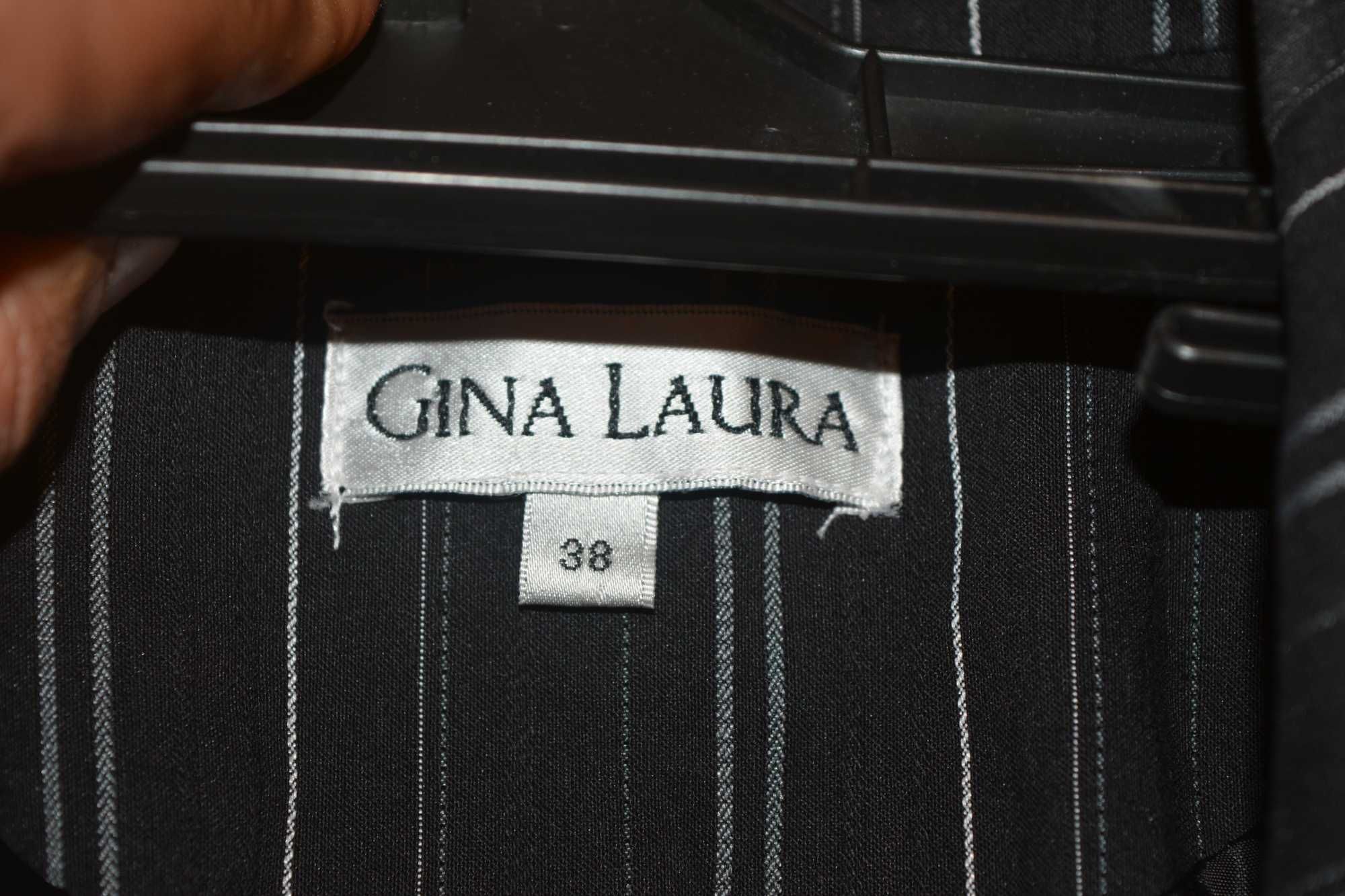 Дамско сако Gina Laura - черно с бяло райе