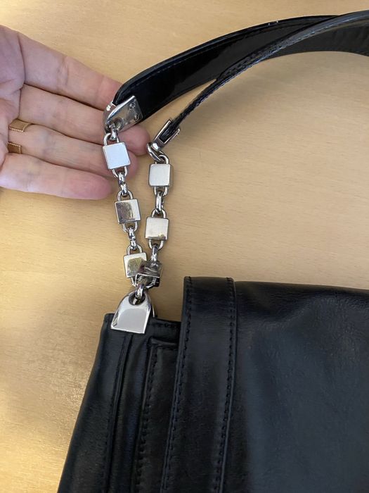 Geanta dama piele naturala neagra