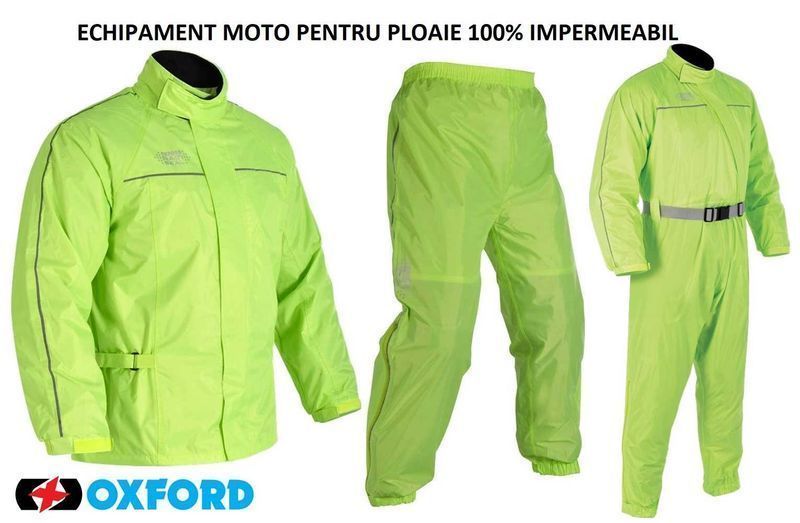 Echipament moto ploaie IMPERMEABIL 100% Oxford Rainseal - GEACA MOTO