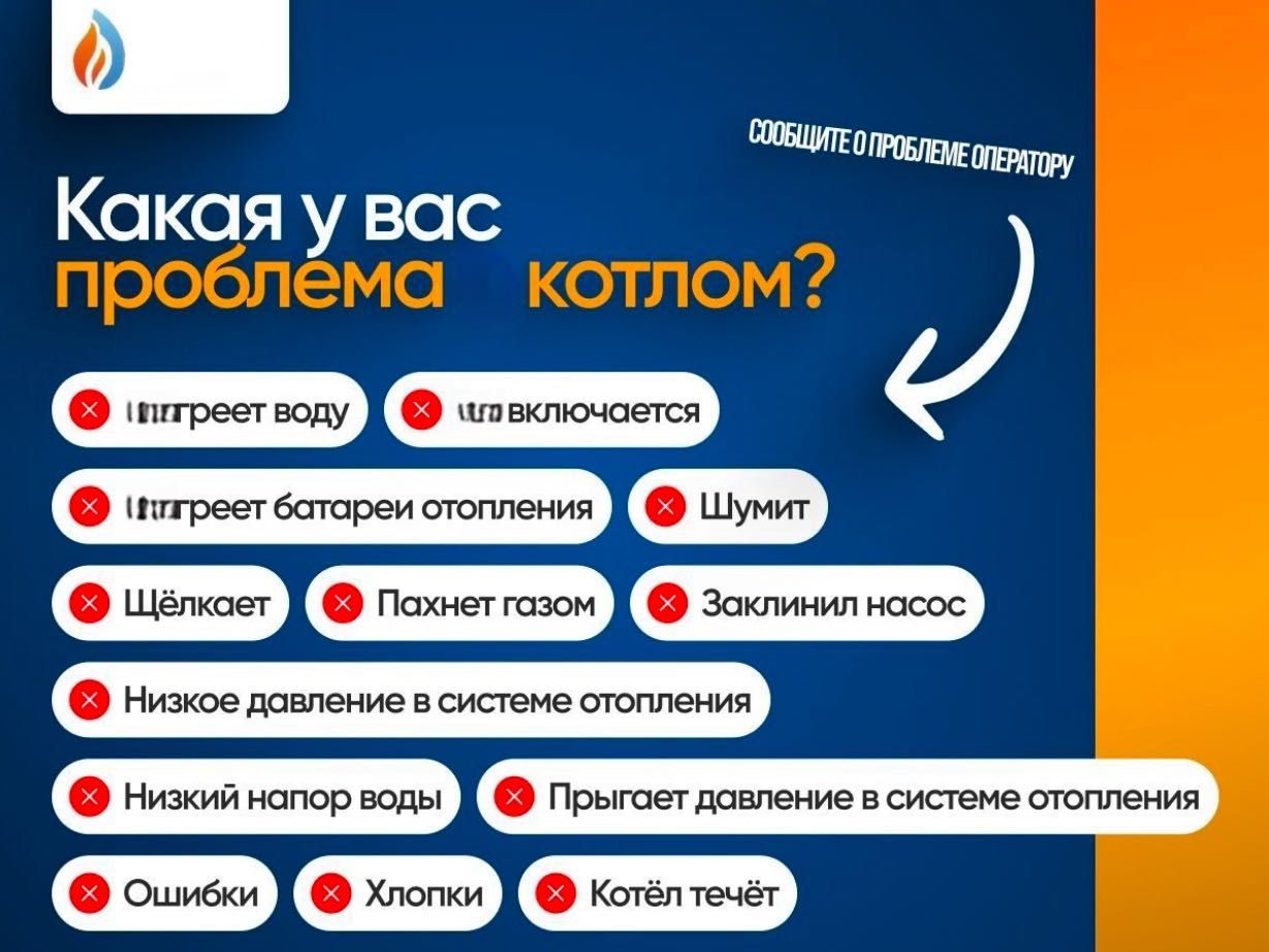 Ремонт газовых котлов. Промывка систем отопления.