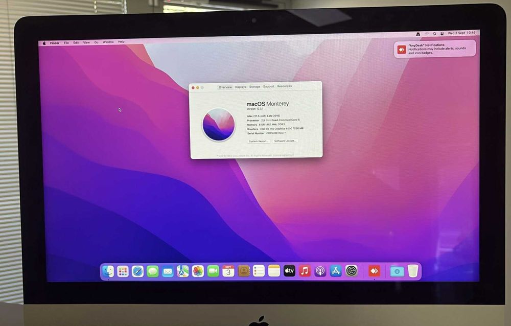 Настолен компютър iMac Monterey Apple, 21.5 inch