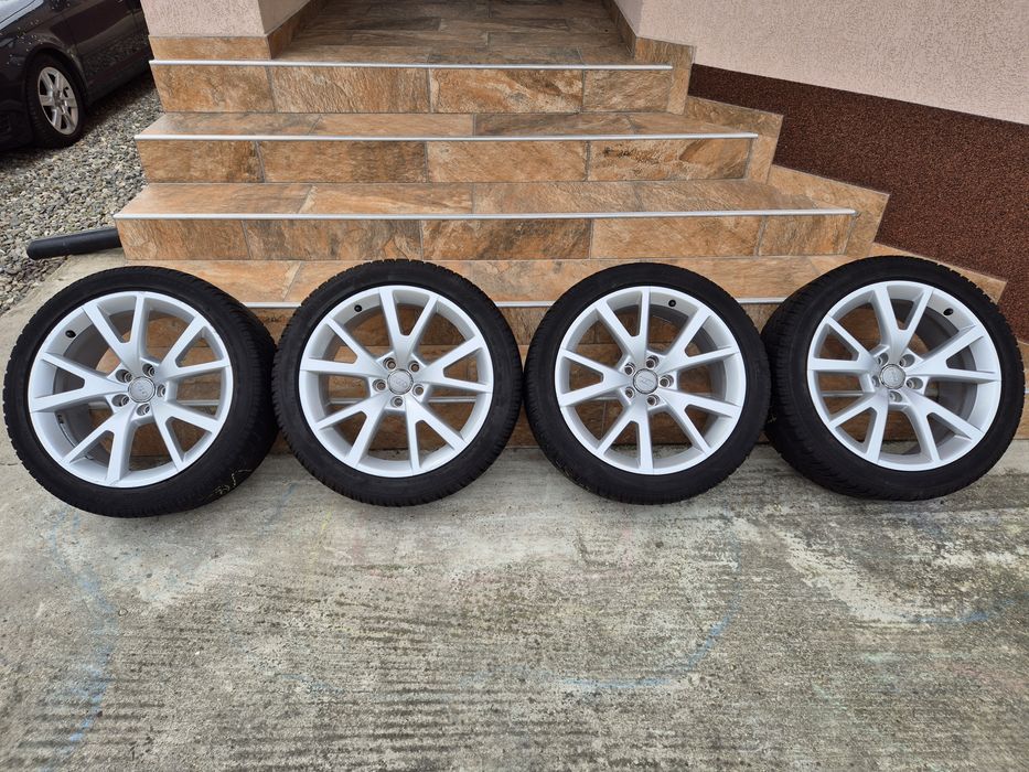Jante Audi R19 5x112 cu anvelope iarna Dunlop 235/45R19