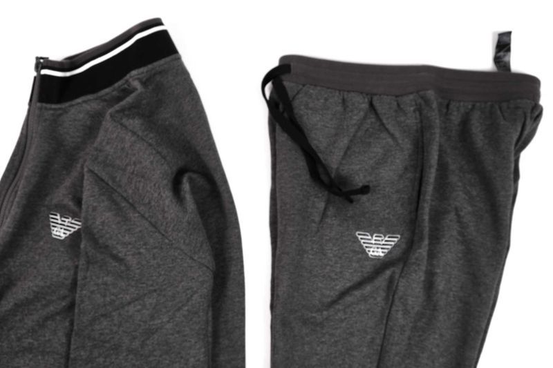 ПРОМО ARMANI -S,M и XL -мъжки сив плътен зимен спортен екип- комплект