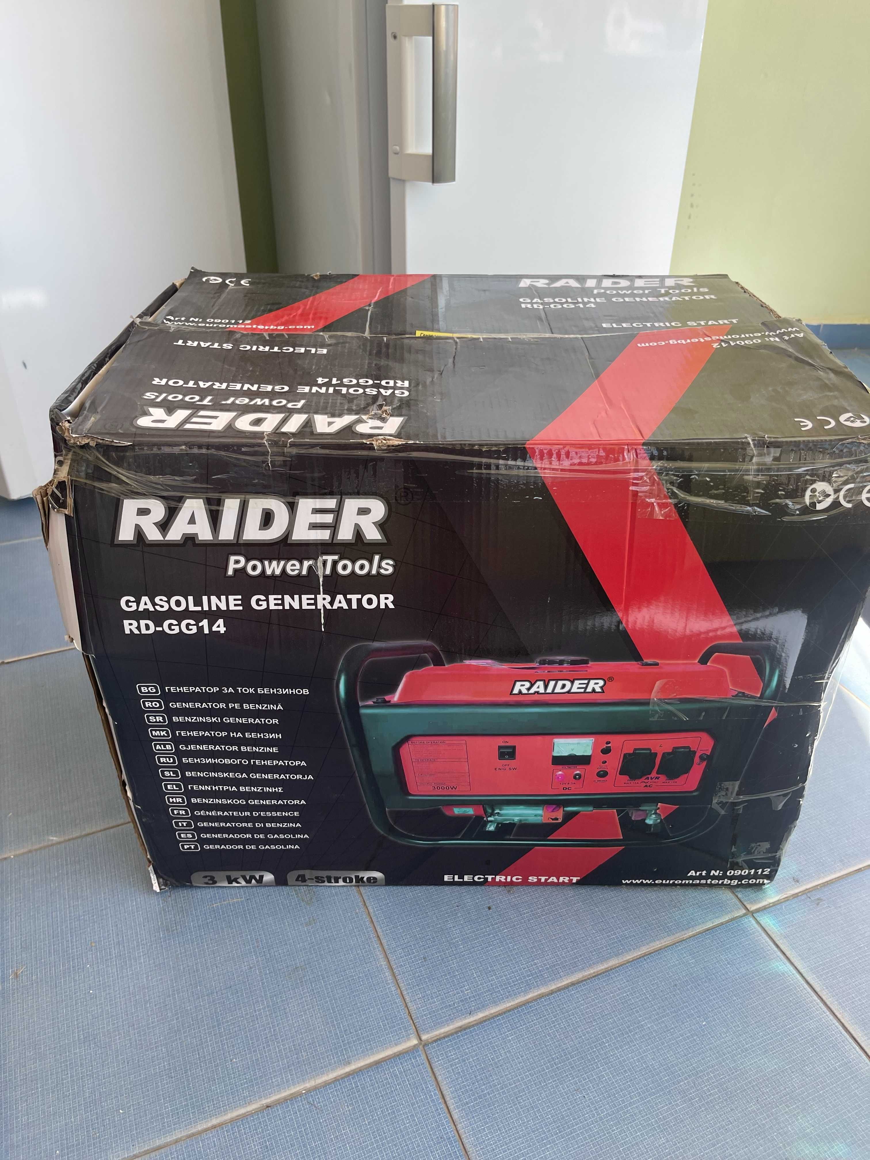 Генератор Raider 4т. 3kW в гаранция