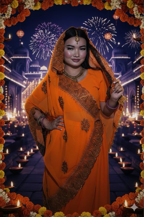 Сари индийское , украшение ,тика индийская