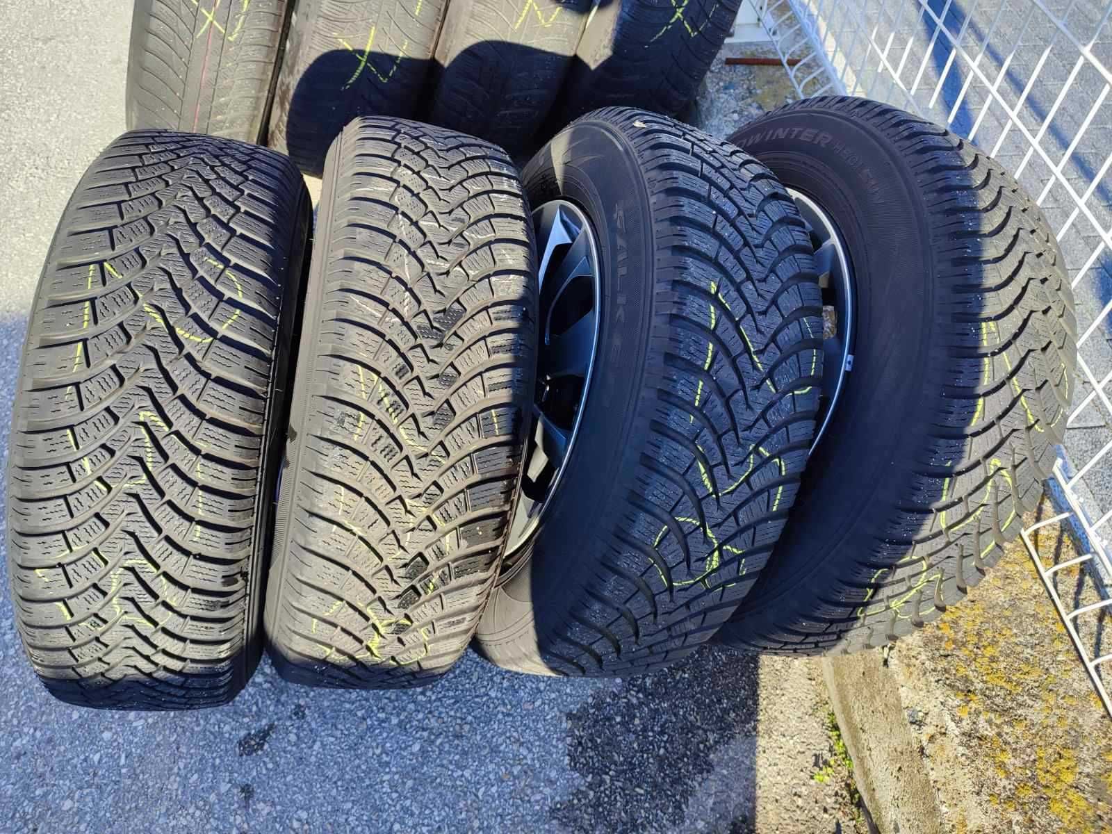 258 - 4бр. Стоманени джанти + тасове 16'' 4x108 с гуми 215/65R16 Opel