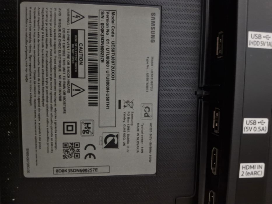 Vand Tv Samsung smart 127cm LED Uhd